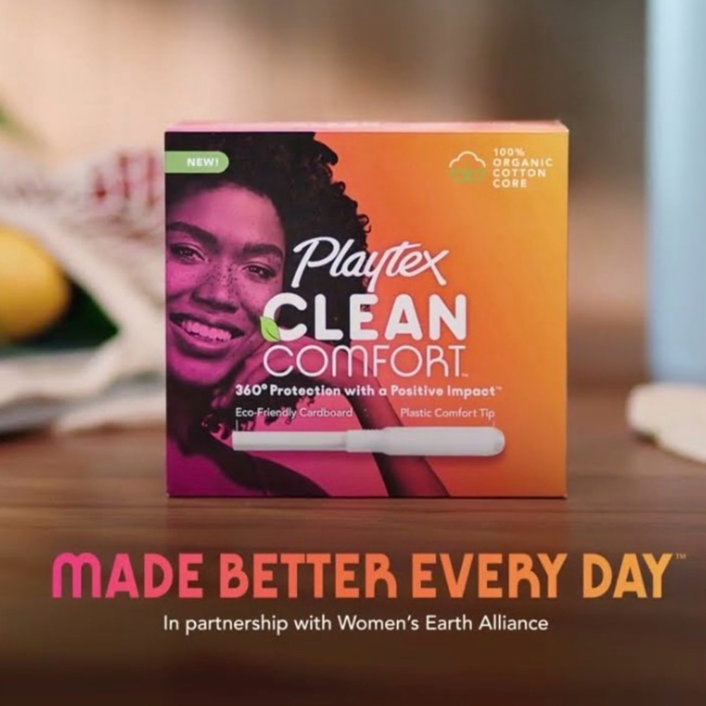 Playtex Clean Comfort Tampons Orange Box Order includes 2 - 30 Ct. Super Box New - Picture 4 of 6